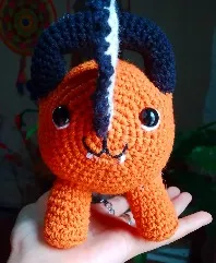 Perro motosierra tejido a crochet