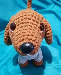 Perro salchicha tejido a crochet