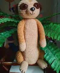 Suricata tejido a crochet